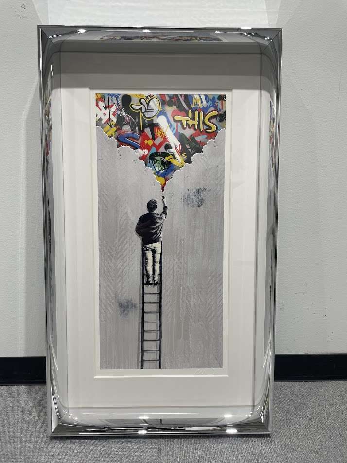 バンクシー　額装