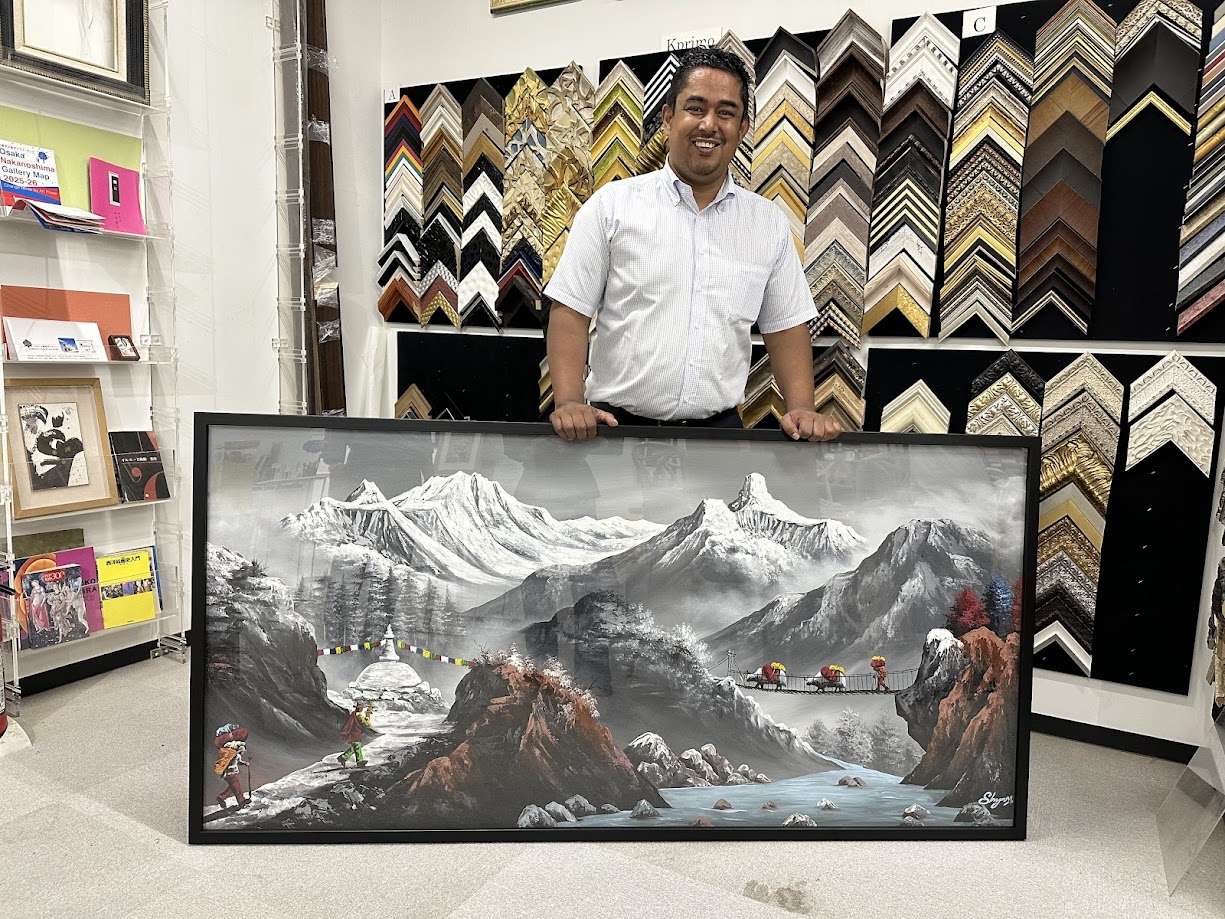 大型額装　カレー屋