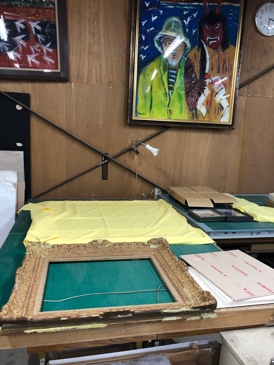 作業場の整理など…